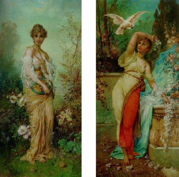 Die Ersten Fruchte Oil Painting by Joseph Bernard