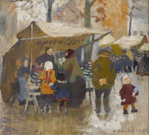 Landsberg Oil Painting by Martha (Neuhaus-) Bernstein