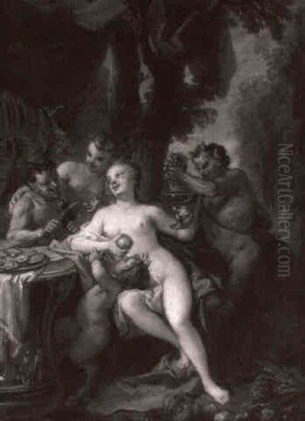 Bacchanale Oil Painting by Nicolas Bertin