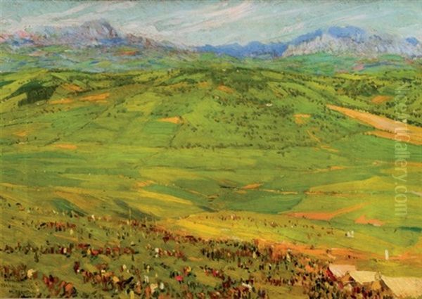 Feria Del Valle Oil Painting by Mariano Bertuchi