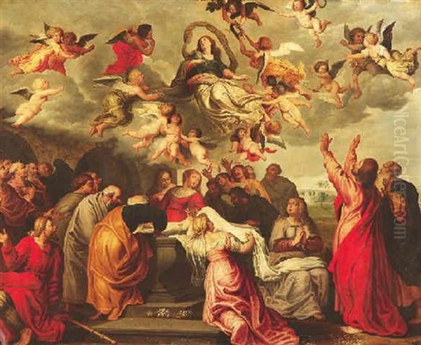 Himmelfahrt Mariens Oil Painting by Balthasar Beschey