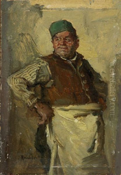 Bildnis Eines Bayerischen Dorfwirtes Oil Painting by Hans Best
