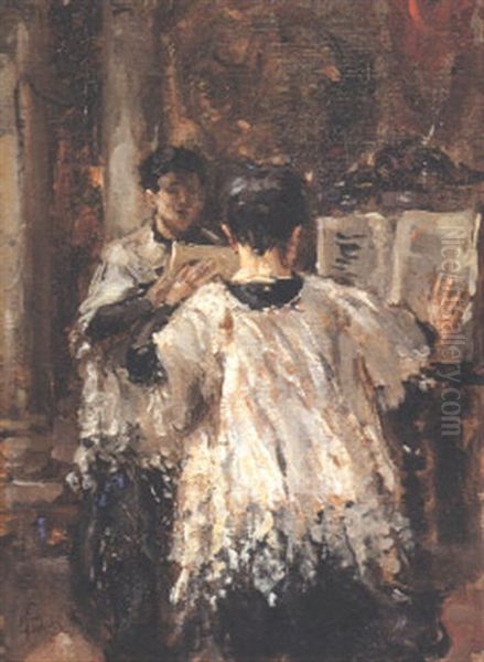 Chierichetti Oil Painting by Mose Bianchi