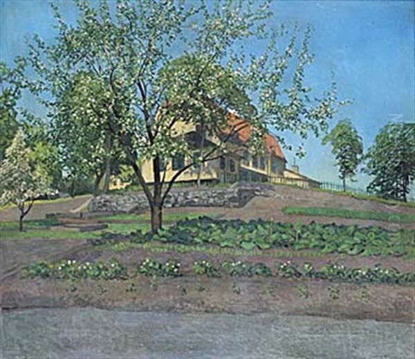 Var I Tradgarden - Reymersholm Oil Painting by Arthur Bianchini