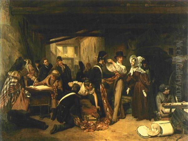 Inconvenients Lors D'une Voyage D'agrement Oil Painting by Francois Auguste Biard