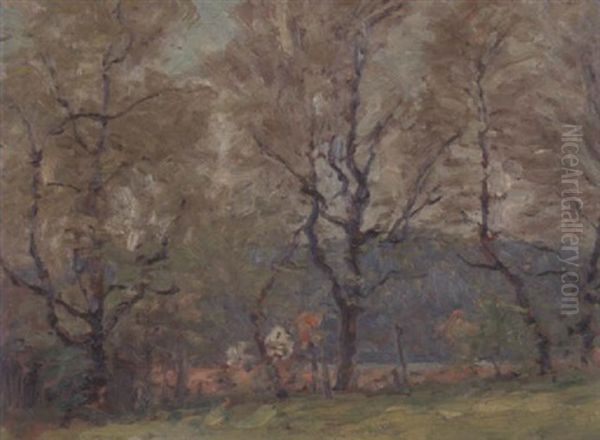Early Spring Oil Painting by Frank Alfred Bicknell