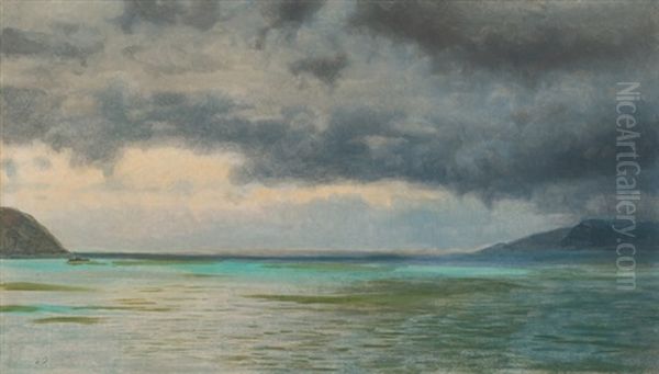 Golden Gate, San Francisco Harbor Oil Painting by Albert Bierstadt