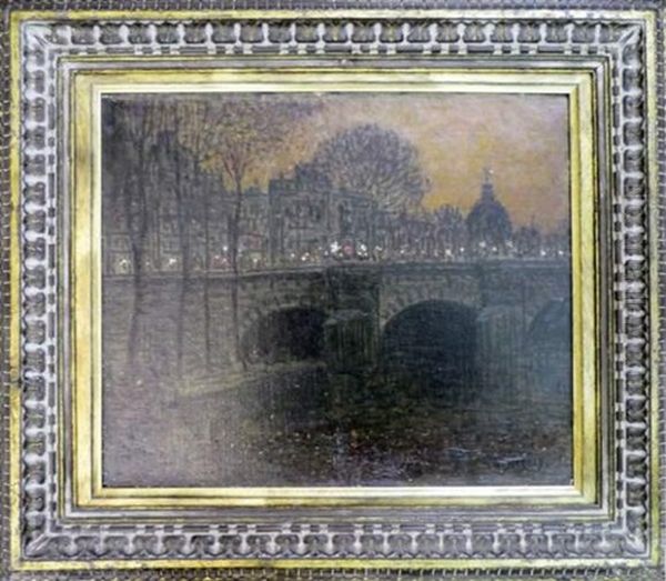Institut, Soir Oil Painting by Marie Gabriel Biessy
