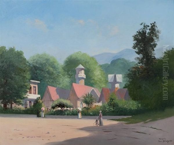 Vue De Petropolis, Bresil Oil Painting by Louis Billiard