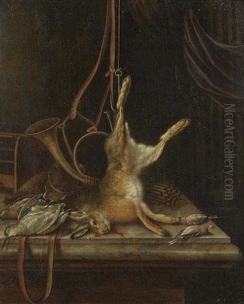 Jagdstilleben Oil Painting by Jacobus Biltius
