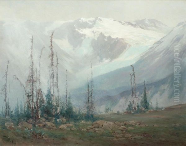 Chaney Glacier Oil Painting by Louis B. Akin