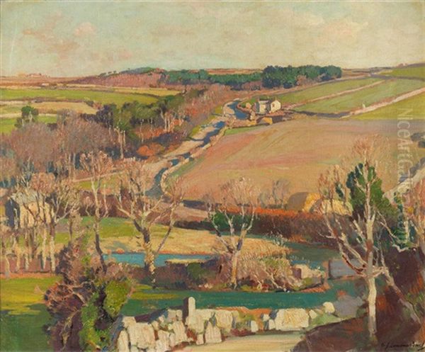 The Road To Lamorna Cove Oil Painting by Samuel John Lamorna Birch