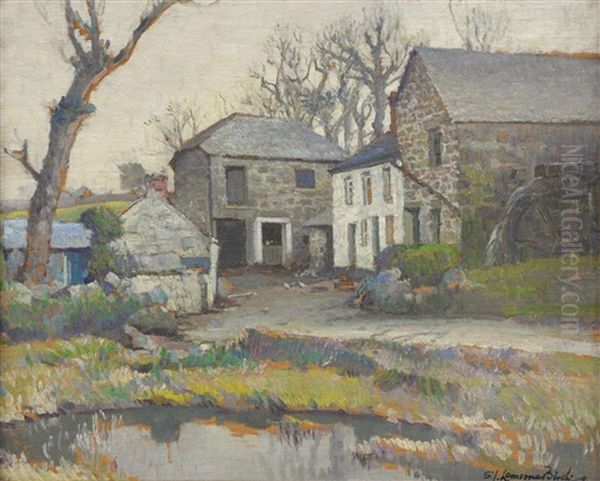 Clapper Mill Oil Painting by Samuel John Lamorna Birch