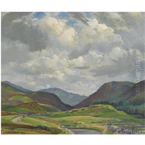 The Sma'glen, Glenalmond Oil Painting by Samuel John Lamorna Birch