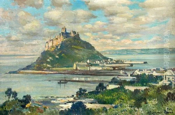 St. Michael's Mount, Cornwall Oil Painting by Samuel John Lamorna Birch