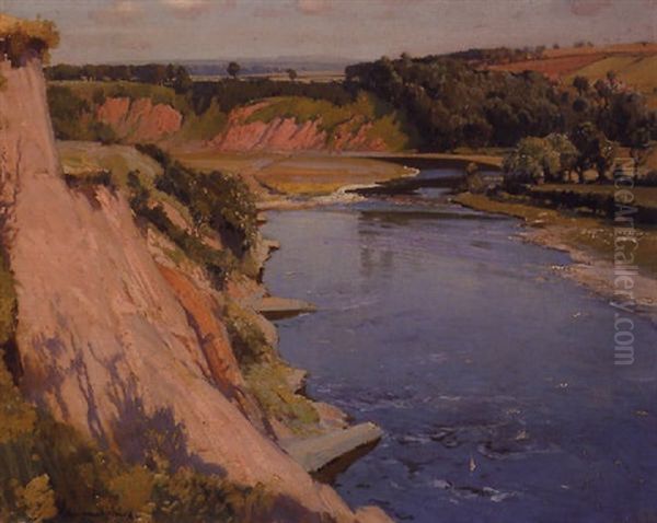 The Estuary Oil Painting by Samuel John Lamorna Birch