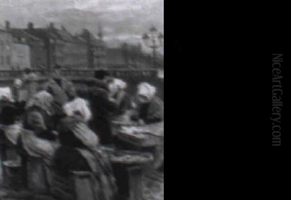 Engelskt Landskap Med Betande Far Oil Painting by Samuel John Lamorna Birch