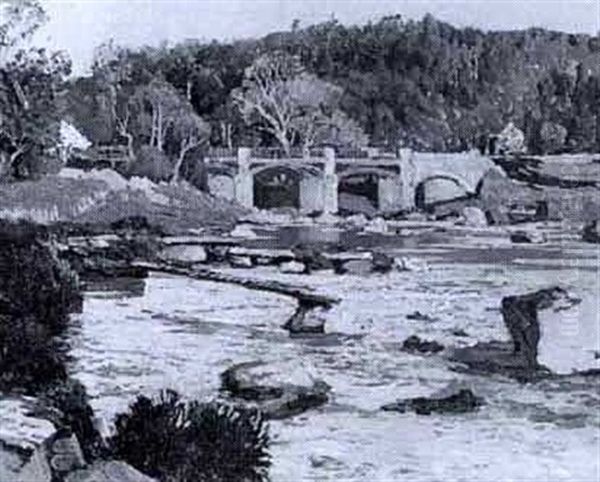 The Bridge Of Rothermay Oil Painting by Samuel John Lamorna Birch
