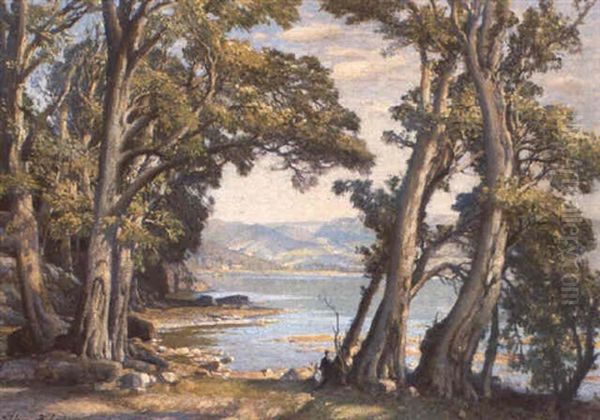 Summer By The Loch Oil Painting by Samuel John Lamorna Birch