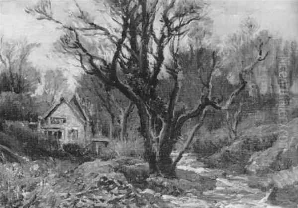 The Artist's Studio Oil Painting by Samuel John Lamorna Birch