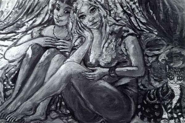 The Little Farmstead, Lamorna Oil Painting by Samuel John Lamorna Birch