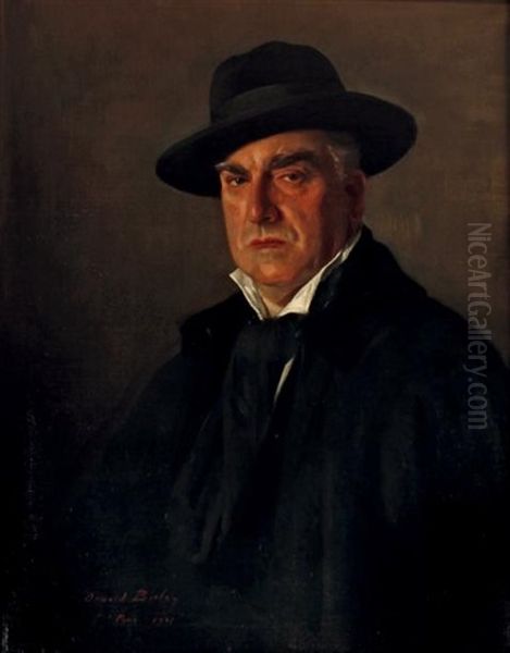 Lucien Guitry Oil Painting by Oswald (Sir) Birley