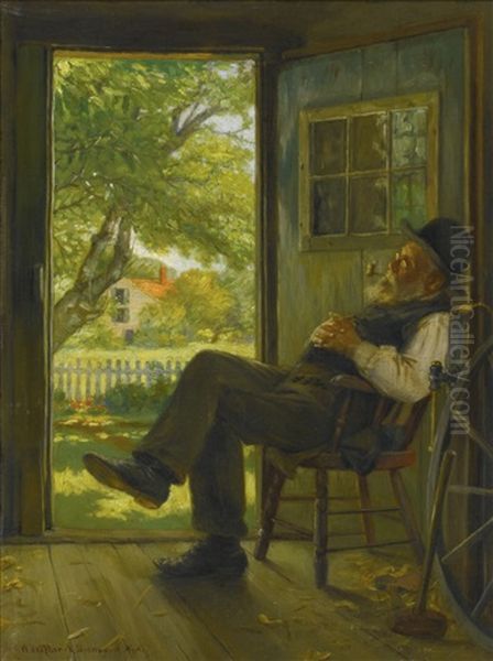 At His Ease Oil Painting by William Verplanck Birney