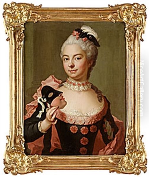 Eleonora Gustafva Bonde Af Bjorno Oil Painting by Jacob Bjork