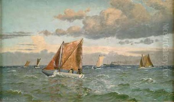 Marine Oil Painting by Christian Blache