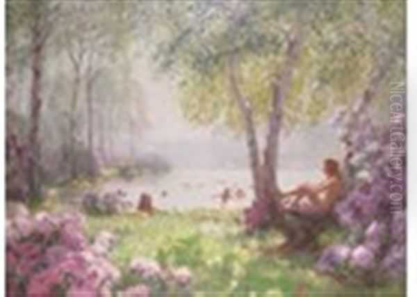 Sweet Waters Oil Painting by Arthur John Black