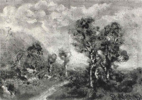 Path Through The Woods Oil Painting by Ralph Albert Blakelock