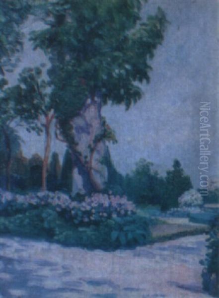 Il Pincio-roma Oil Painting by Pedro Blanes Viale