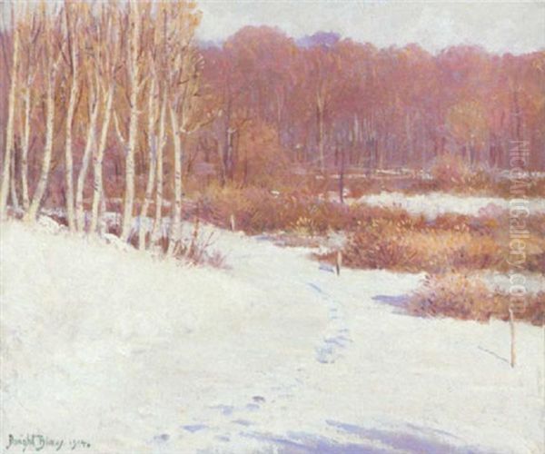Early Snow, October Oil Painting by Dwight Blaney