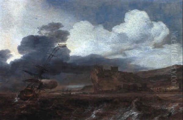 Marine Oil Painting by Jan Theunisz Blankerhoff