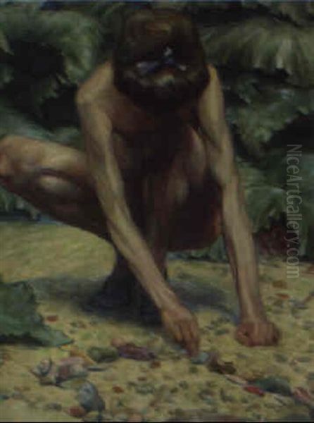 Bunte Steine Oil Painting by Leopold Blauensteiner