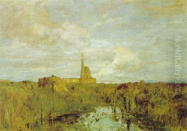 Hollandische Landschaft Oil Painting by Tina Blau