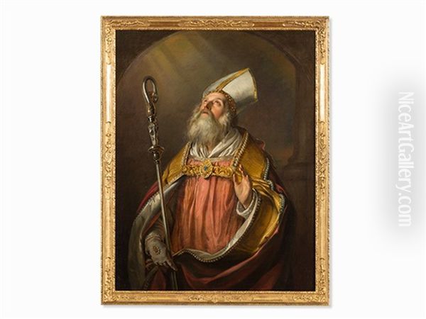 St. Frederik I. Oil Painting by Abraham Bloemaert