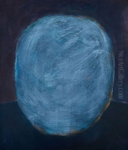 Blue Head Oil Painting by Herman Antoine de Bloeme