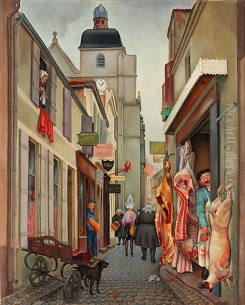 Gata Sables D'olonne Oil Painting by Lennart Blomqvist