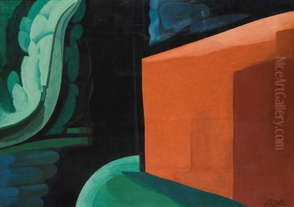 Jeunes Grecs Pres Des Ruines De Nemee Oil Painting by Oscar Florianus Bluemner