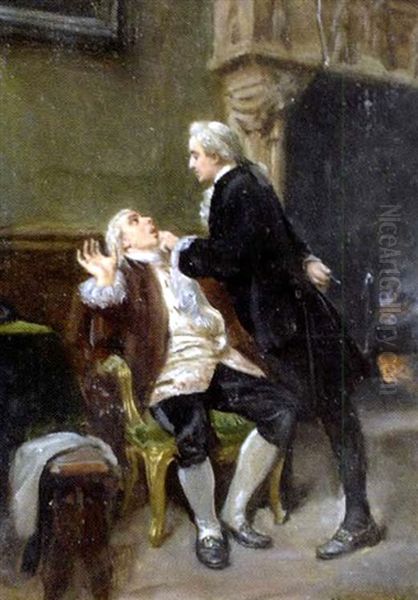Chez Le Dentiste Oil Painting by Maurice Blum
