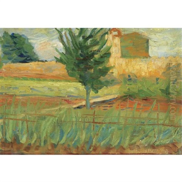 Paesaggio Oil Painting by Umberto Boccioni
