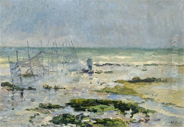 Berneval-sur-mer - Maree Basse Oil Painting by Anna Boch