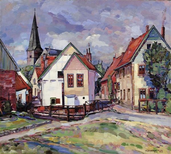 Werther Oil Painting by Peter August Boeckstiegel