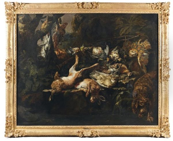 Nature Morte Aux Trophees De Chasse Oil Painting by Pieter Boel
