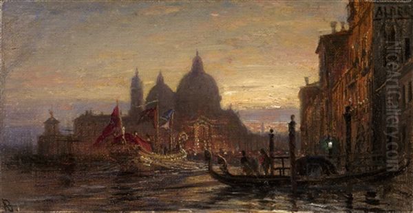 View Of Venice Oil Painting by Alexei Bogoliubov