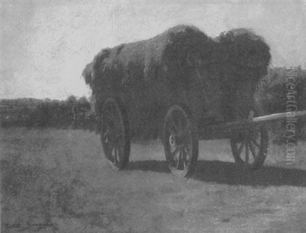 Heuwagen Oil Painting by Rosa Bonheur
