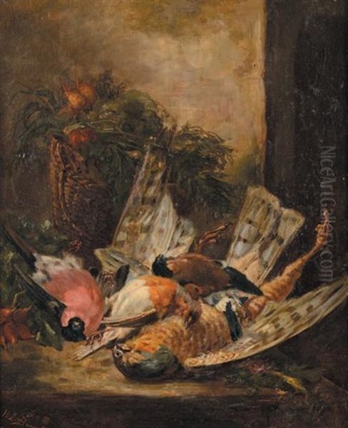 Trophee De Chasse Oil Painting by Louis Bonneton