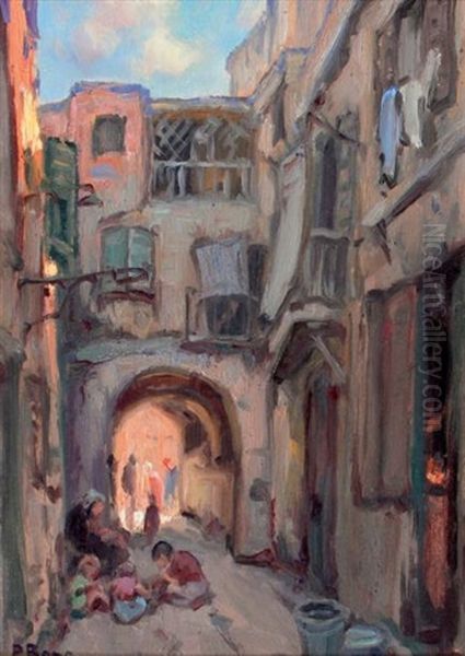 Passage Maufour, Oran Oil Painting by Primitif Bono