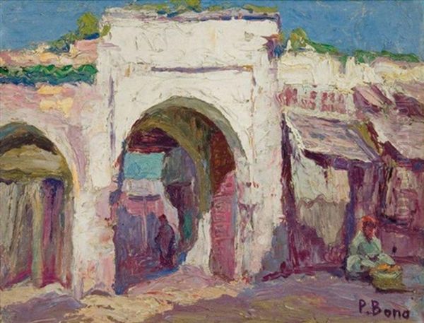 Porte A Fez Oil Painting by Primitif Bono